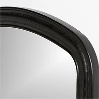 Kensington Black Oak Wood Floor Mirror 79"x47"