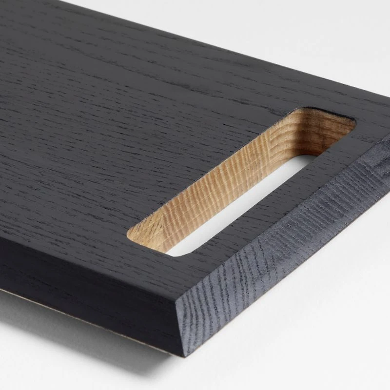 Kingston Ash & Ebonized Rectangle Reversible Wooden Board