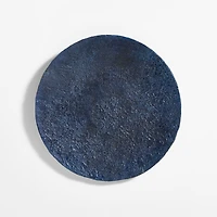 "Kioko" Blue Textured Paper Mache 35" Wall Art