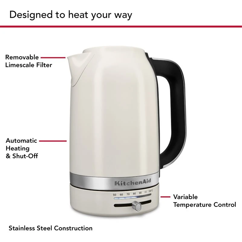 KitchenAid ® Electric Kettle in Porcelain White