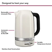 KitchenAid ® Electric Kettle in Porcelain White