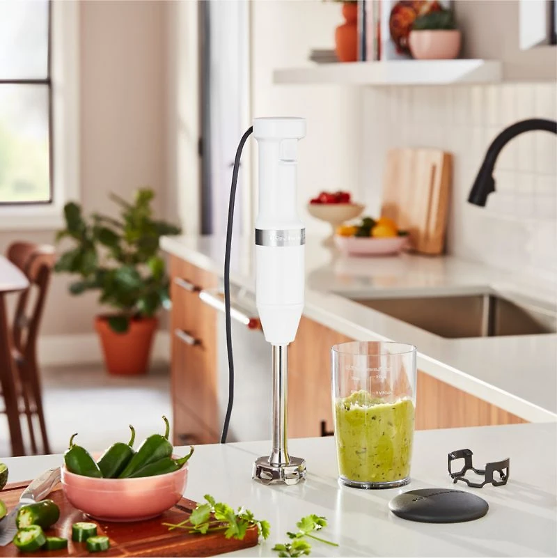 KitchenAid ® White Variable Speed Corded Immersion Hand Blender
