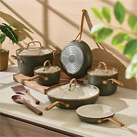 KitchenAid ® Design Series Evergreen Ceramic Non-Stick 12-Piece Cookware Set