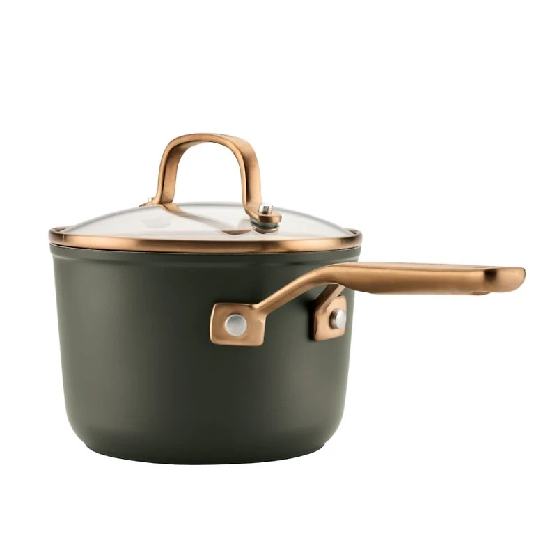 KitchenAid ® Design Series Evergreen Ceramic Non-Stick Induction 2-Qt. Saucepan with Lid