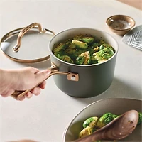 KitchenAid ® Design Series Evergreen Ceramic Non-Stick Induction 2-Qt. Saucepan with Lid