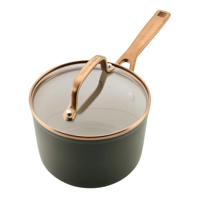 KitchenAid ® Design Series Evergreen Ceramic Non-Stick Induction 2-Qt. Saucepan with Lid