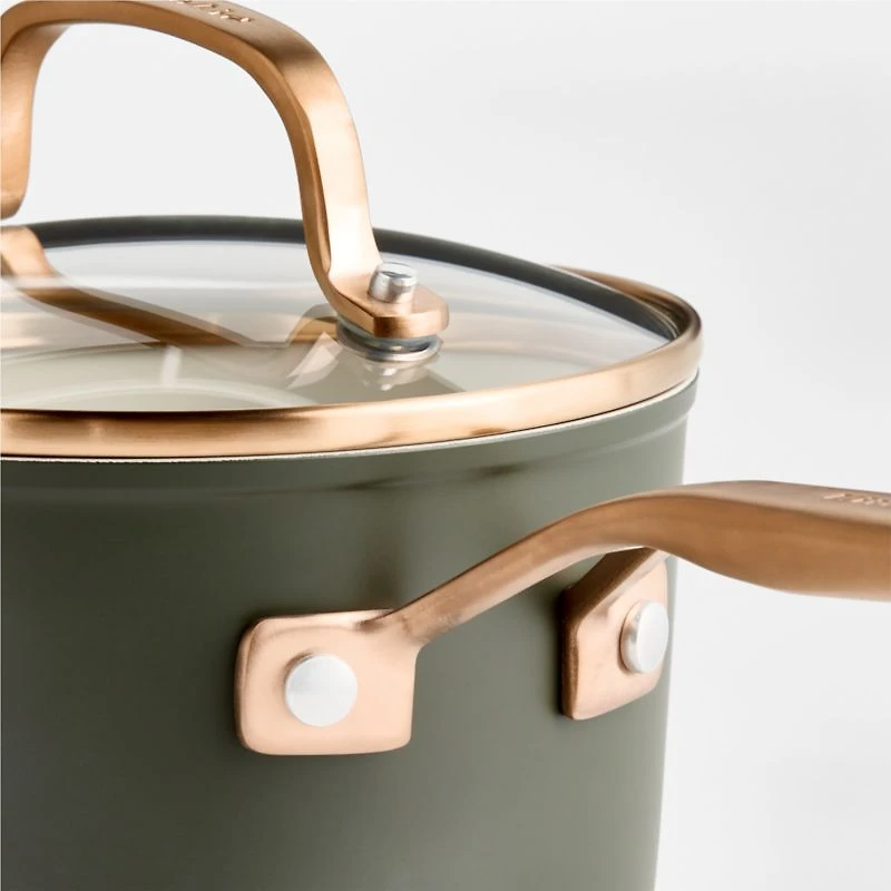 KitchenAid ® Design Series Evergreen Ceramic Non-Stick Induction 2-Qt. Saucepan with Lid