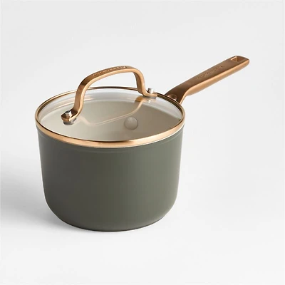 KitchenAid ® Design Series Evergreen Ceramic Non-Stick Induction 2-Qt. Saucepan with Lid