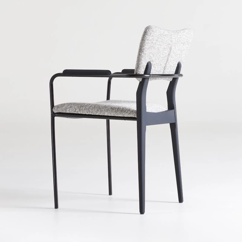 Klee Grey Bouclé Dining Chair
