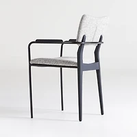 Klee Grey Bouclé Dining Chair