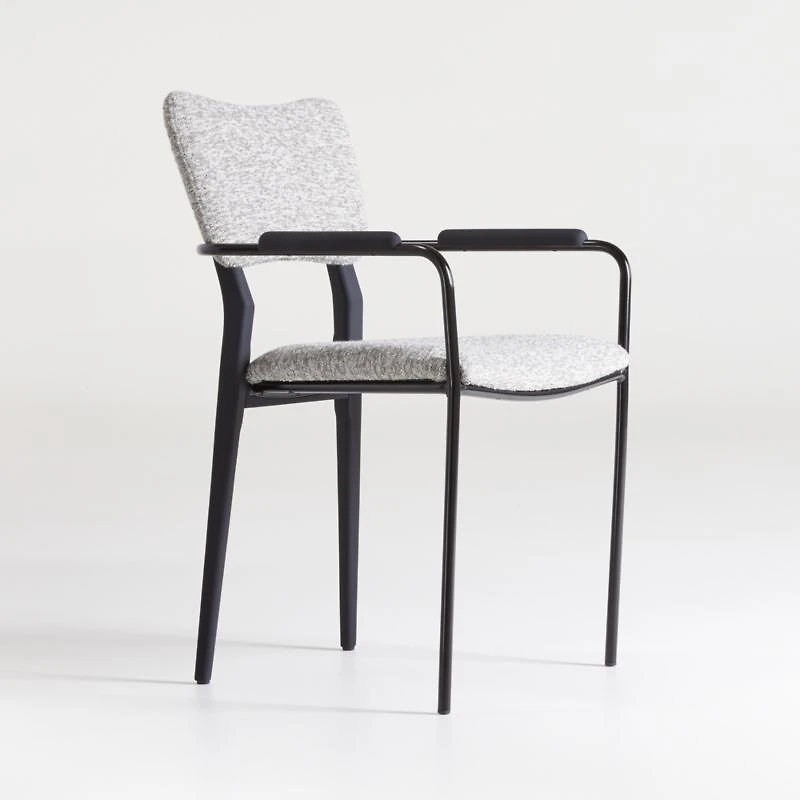 Klee Grey Bouclé Dining Chair