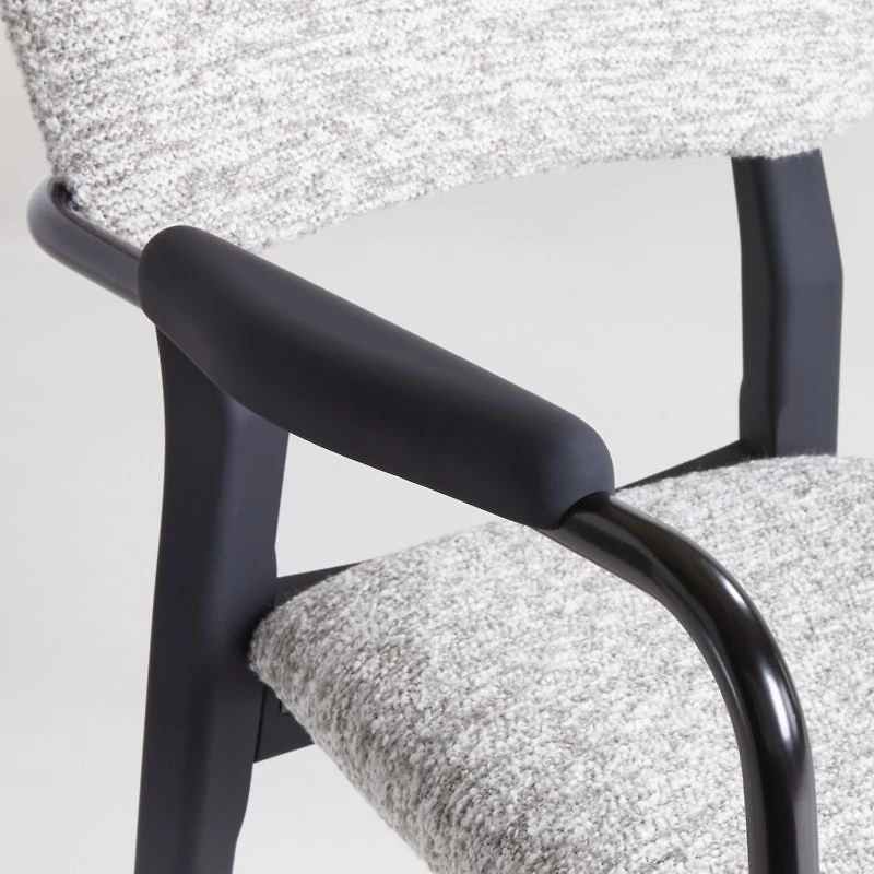 Klee Grey Bouclé Dining Chair