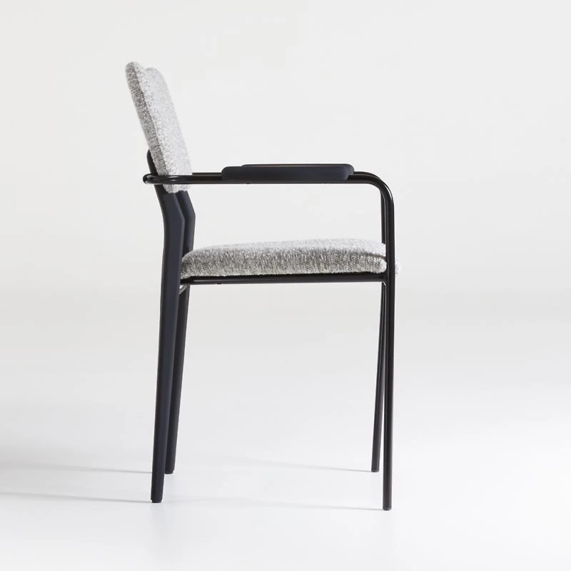 Klee Grey Bouclé Dining Chair