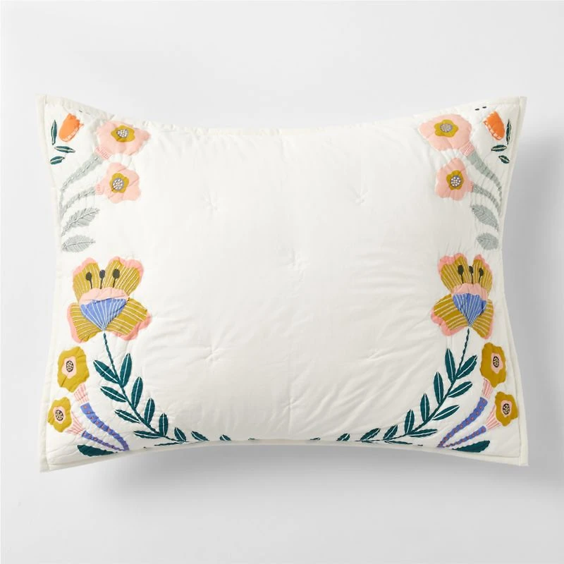 Koshi Floral Organic Cotton Kids Pillow Sham