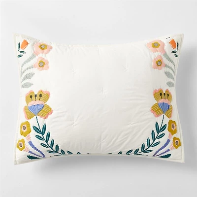 Koshi Floral Organic Cotton Kids Pillow Sham