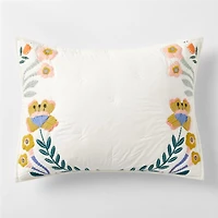 Koshi Floral Organic Cotton Kids Pillow Sham