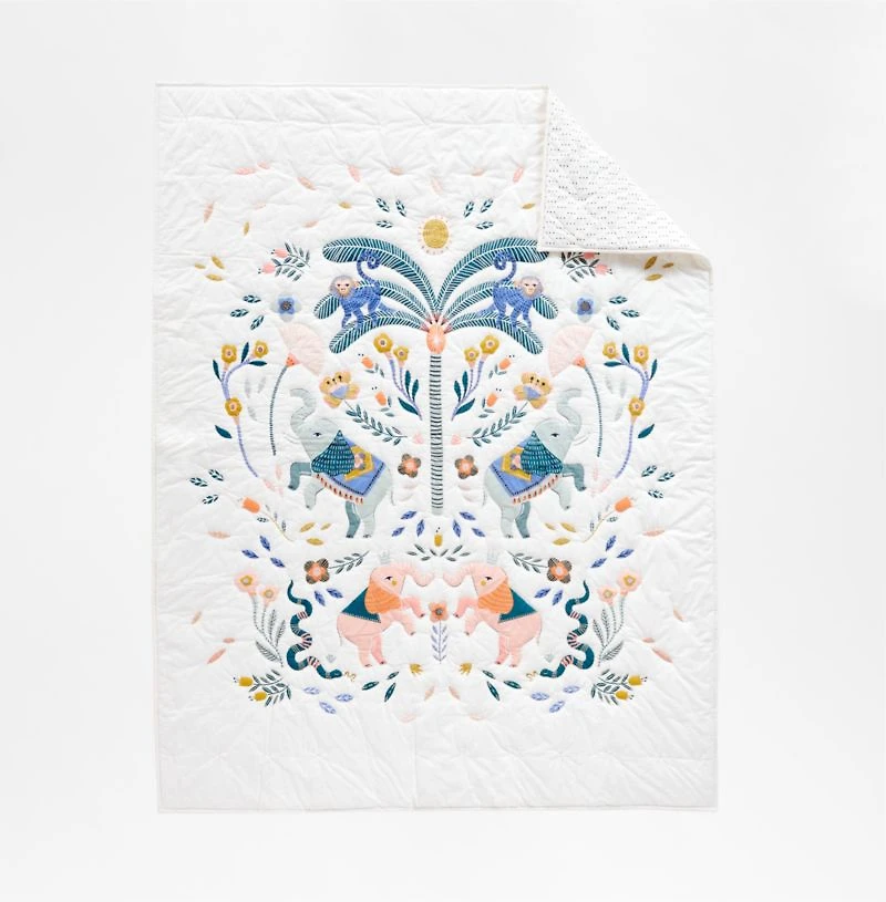 Koshi Wild Animal Organic Cotton Kids Twin Quilt