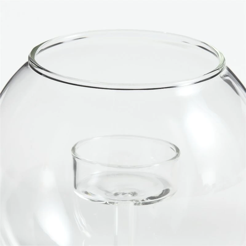 Alina Small Clear Glass Tealight Candle Holder