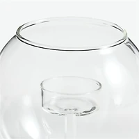 Alina Small Clear Glass Tealight Candle Holder