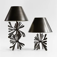 Small Heart Tipped Flora Table Lamp with Metal Shade by Lucia Eames