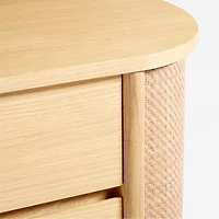 Canyon 50" Natural Wood Narrow 3-Drawer Kids Dresser by Leanne Ford