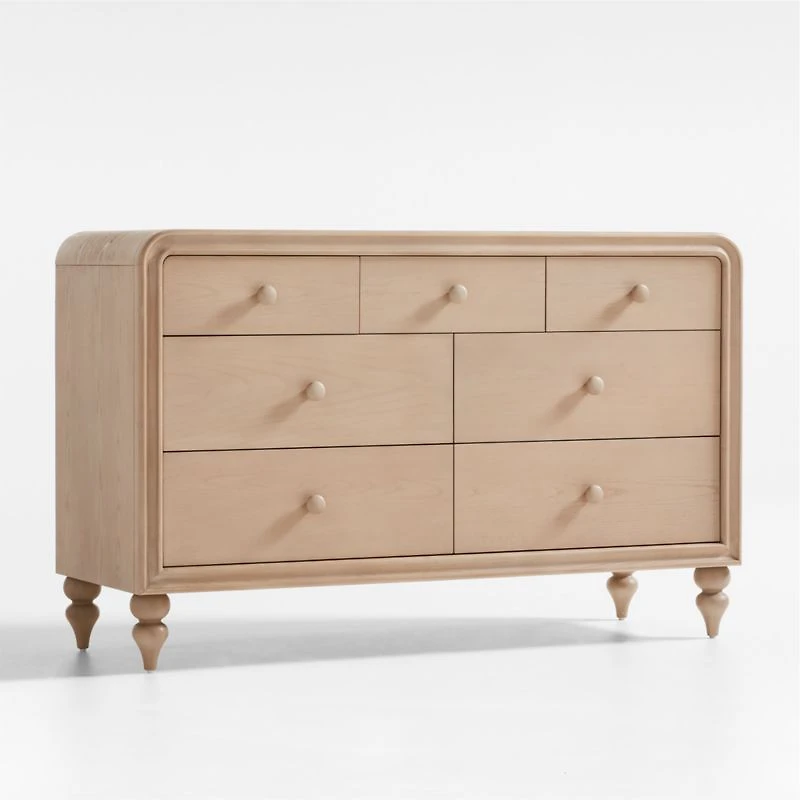 Lennox 53" Natural Wood 7-Drawer Dresser by Leanne Ford