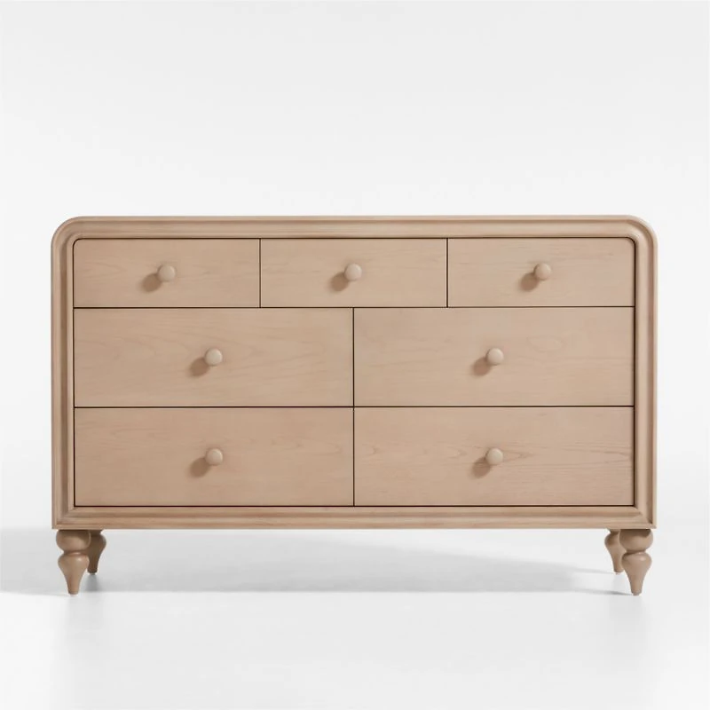 Lennox 53" Natural Wood 7-Drawer Dresser by Leanne Ford