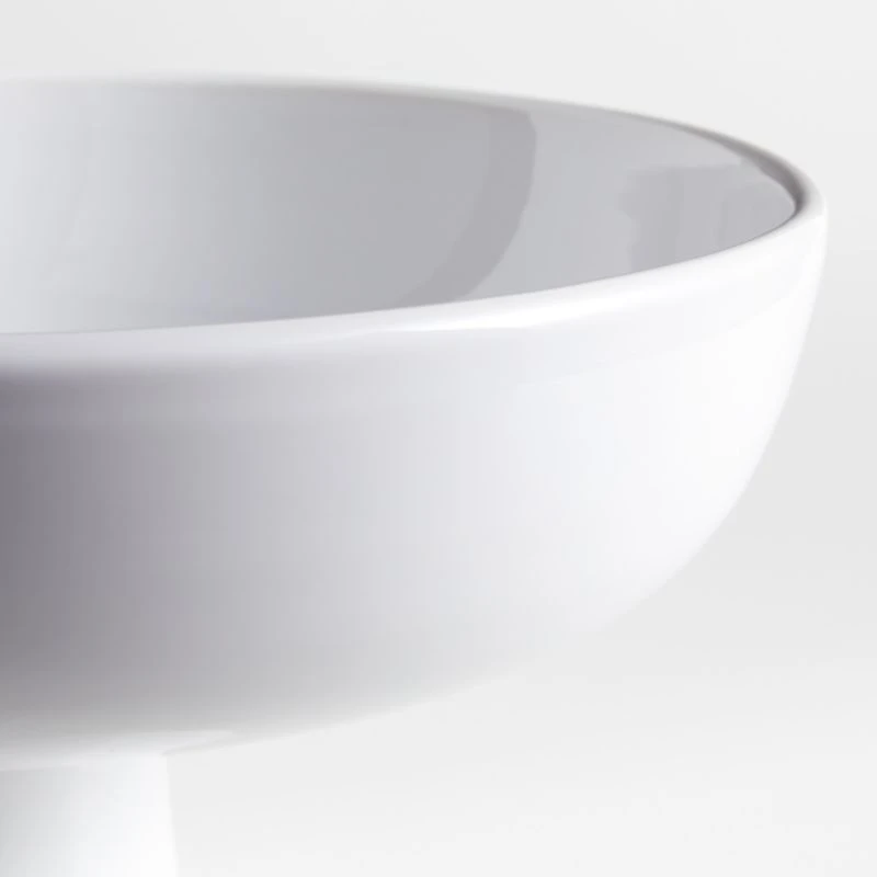 Garden Fountain Medium Earthenware Pedestal Bowl by Laura Kim