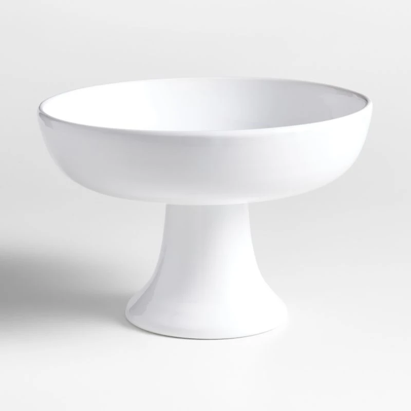 Garden Fountain Medium Earthenware Pedestal Bowl by Laura Kim