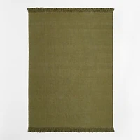 Flatweave Jute Tassel Oregano Green Area Rug 10'x14' by Laura Kim