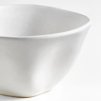 Petals White Stoneware Cereal Bowl by Laura Kim