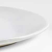 Petals White Stoneware Dinner Plate by Laura Kim
