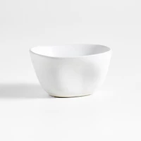 Petals White Stoneware Mini Bowl by Laura Kim