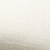 Slub Linen 23"x23" Alba Ivory Throw Pillow Cover by Laura Kim