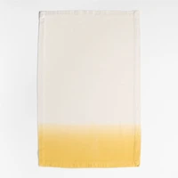 Dipped in Turmeric and Striped Organic Cotton Kitchen Towels, Set of 2 by Laura Kim