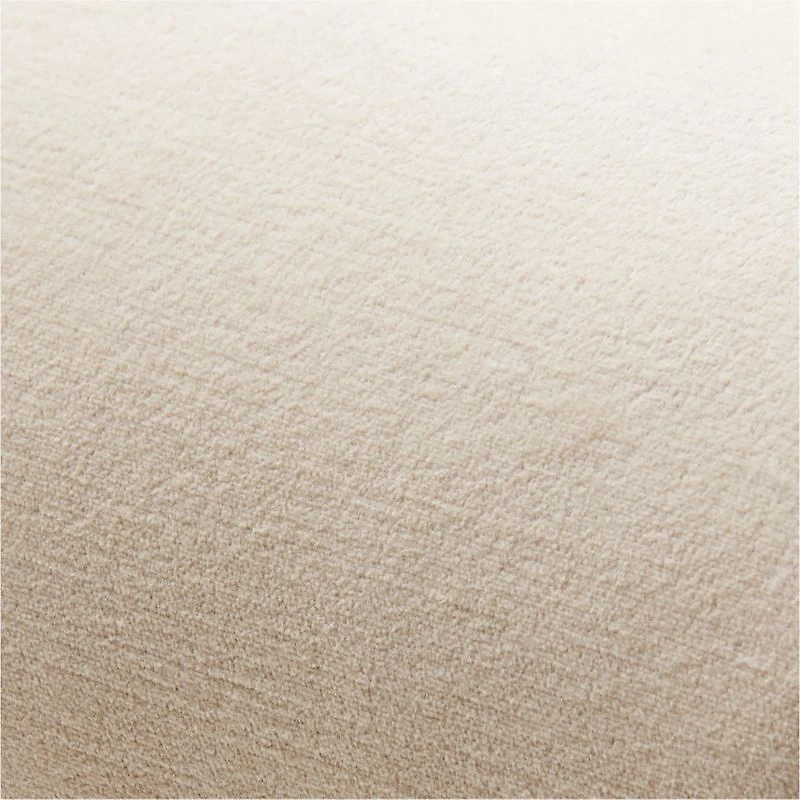 Velvet Linen 16x8 Pumila Taupe Bolster Throw Pillow by Laura Kim