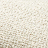 Wool Boucle 22"x15" Alba Ivory Throw Pillow Cover by Laura Kim