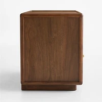 Lafayette 32" Walnut Wood Charging Nightstand