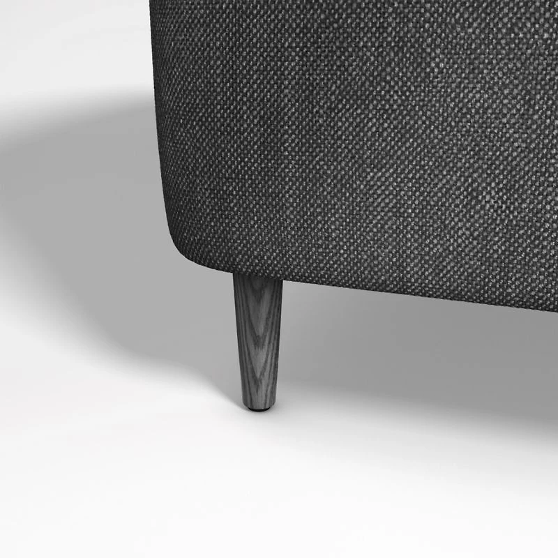 Lafayette Charcoal Grey Upholstered Twin Bed