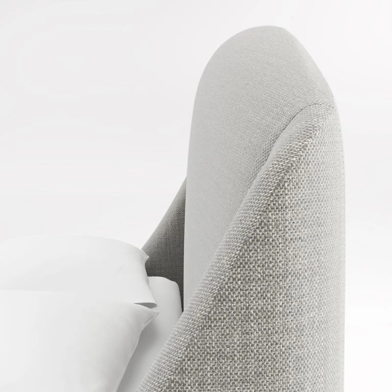 Lafayette Mist Grey Upholstered Full Bed