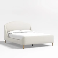 Lafayette Natural Beige Upholstered King Bed