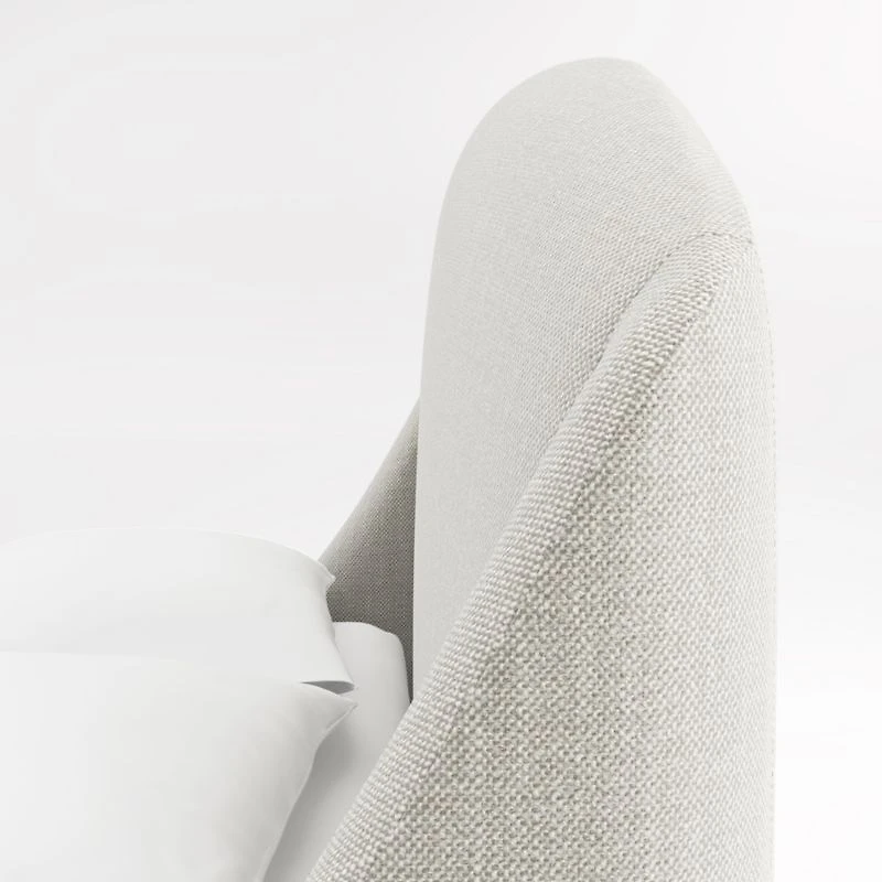 Lafayette Natural Beige Upholstered King Bed