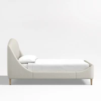 Lafayette Natural Beige Upholstered King Bed