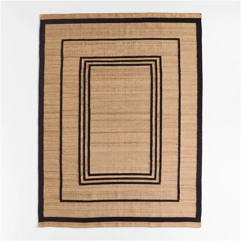 Lagos Jute and Wool Blend Handwoven Area Rug 8'x10