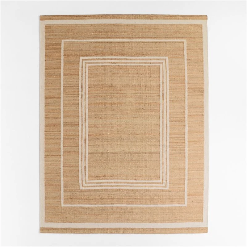 Lagos Jute and Wool Blend Handwoven Area Rug 10'x14