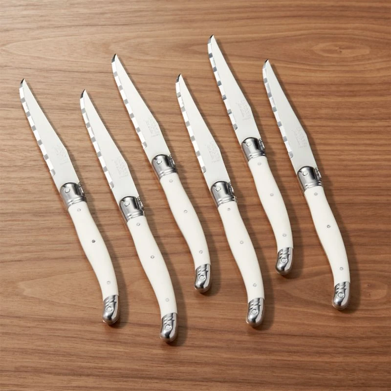 Jean Dubost Laguiole ® Ivory  Steak Knives, Set of 6
