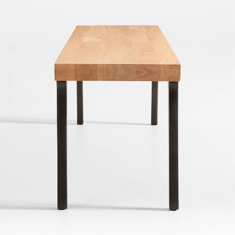 Lakin 59" White Oak Wood Bench