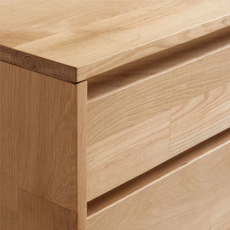 Lakin 71" White Oak Wood Credenza