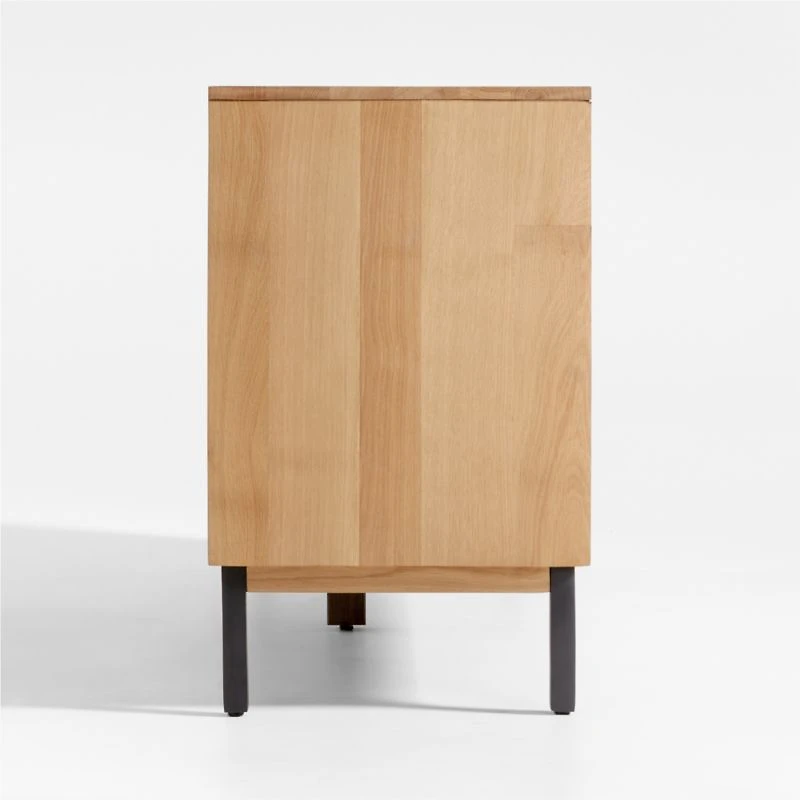 Lakin 71" White Oak Wood Credenza