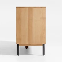 Lakin 71" White Oak Wood Credenza